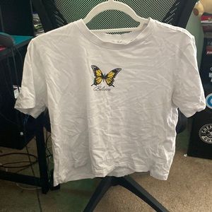 White Baby Tee